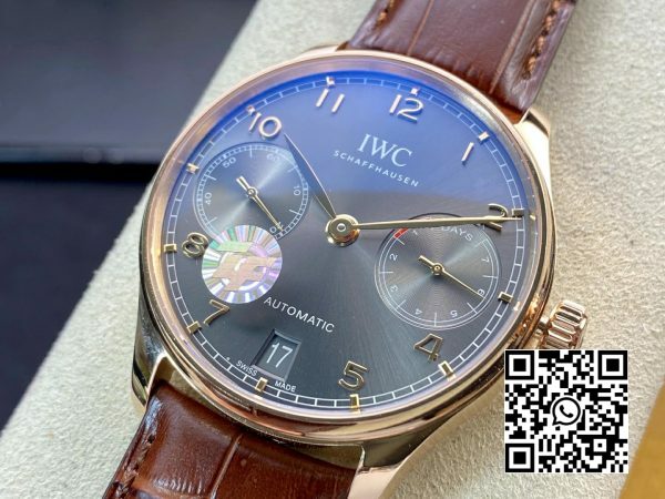 IWC Portuguese Real PR RG IW500702 ZF Factory 11 Best Edition Gray Dial 4 IWC Portuguese Real PR RG IW500702 ZF Factory 1:1 Best Edition Gray Dial