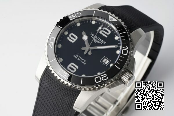 Longines Conquest L3.781.4.56.6 SS Schwarz Keramik Lünette SS ZF Factory 11 Best Edition Schwarzes Zifferblatt 5 Longines Conquest L3.781.4.56.6 SS Schwarz Keramik Lünette SS ZF Factory 1:1 Best Edition Schwarzes Zifferblatt