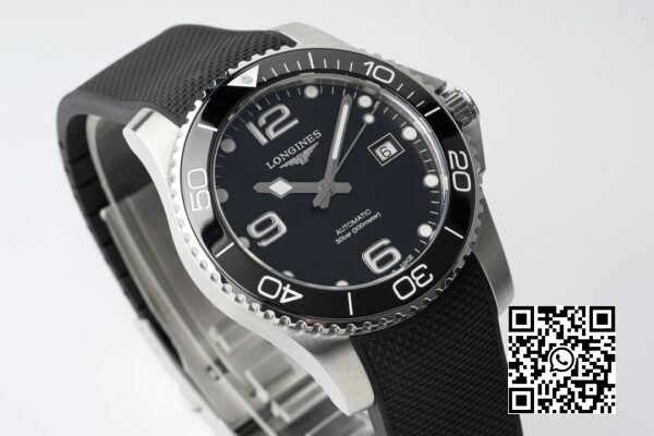 Longines Conquest L3.781.4.56.6 SS Schwarz Keramik Lünette SS ZF Factory 11 Best Edition Schwarzes Zifferblatt 6 Longines Conquest L3.781.4.56.6 SS Schwarz Keramik Lünette SS ZF Factory 1:1 Best Edition Schwarzes Zifferblatt