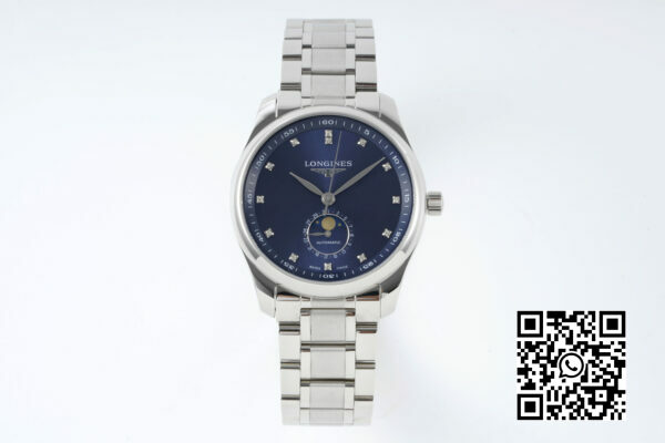 Longines Master Moonphase SS APS Factory 11 Best Edition Blue Diamonds Dial 3 1 Longines Master Moonphase SS APS Factory 1:1 Best Edition Blue Diamonds Dial