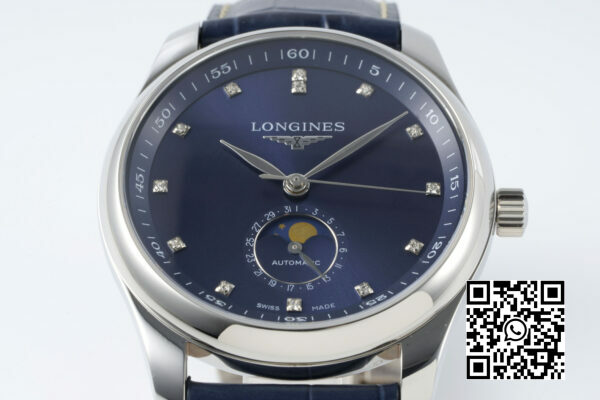 Longines Master Moonphase SS APS Factory 11 Καλύτερη έκδοση Blue Diamonds Dial 4 Longines Master Moonphase SS APS Factory 1:1 Καλύτερη έκδοση Blue Diamonds Dial