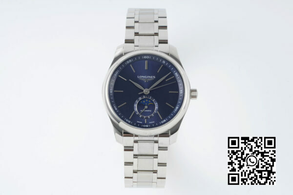 Longines Master Moonphase SS APS Factory 11 Best Edition Blue Stick Dial 4 1 Longines Master Moonphase SS APS Factory 1:1 Best Edition Blue Stick Dial