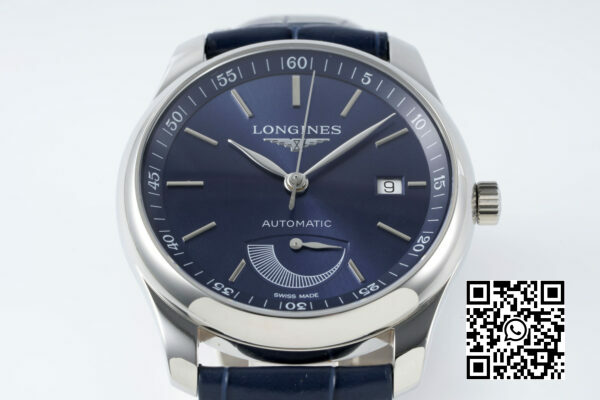 لونجين ماستر Moonphase SS APS Factory 11 أفضل إصدار Blue Stick Dial 4 Longines Master Moonphase SS APS Factory 1:1 أفضل إصدار Blue Stick Dial