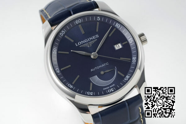لونجين ماستر Moonphase SS APS Factory 11 أفضل إصدار Blue Stick Dial 6 لونجين ماستر Moonphase SS APS Factory 1:1 أفضل إصدار Blue Stick Dial