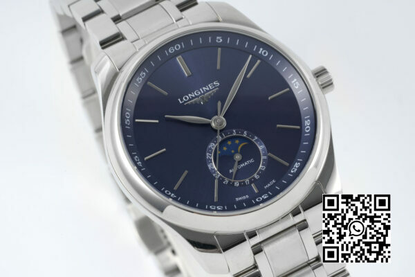 Longines Master Moonphase SS APS Factory 11 Best Edition Blue Stick Dial 7 1 Longines Master Moonphase SS APS Factory 1:1 Best Edition Blue Stick Dial