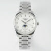 Longines Master Moonphase SS APS Factory 11 Best Edition White Diamonds Dial 3 1 Longines Master Moonphase SS APS Factory 1:1 Best Edition White Diamonds Dial