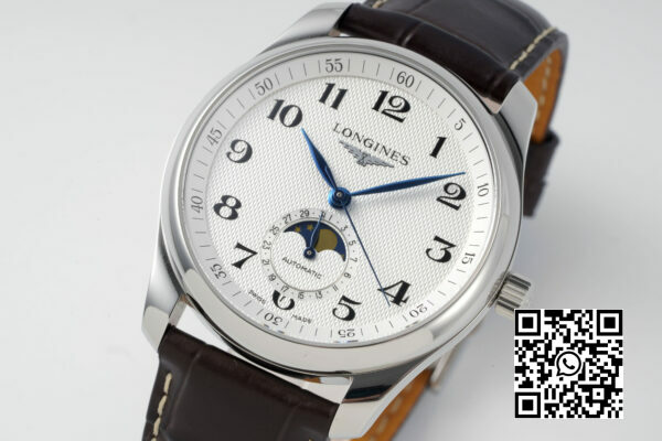 Longines Master Moonphase SS APS Factory 11 Best Edition White Numeral Dial 5 Longines Master Moonphase SS APS Factory 1:1 Best Edition White Numeral Dial