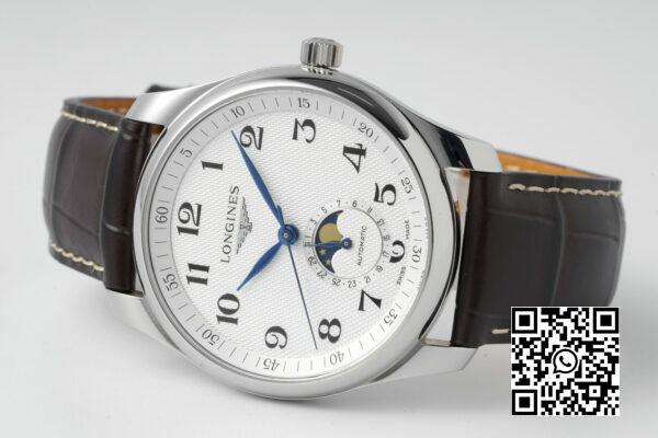 Longines Master Moonphase SS APS Factory 11 Best Edition White Numeral Dial 7 Longines Master Moonphase SS APS Factory 1:1 Best Edition White Numeral Dial