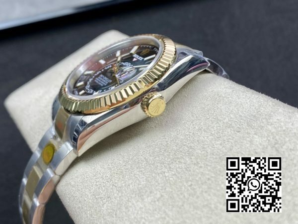 Rolex Skydweller 326933 SSYG Noob Factory Best Edition Black Dial 7 Rolex Skydweller 326933 SS/YG Noob Factory 1:1 Best Edition Black Dial