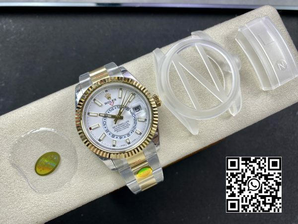 Rolex Skydweller 326933 SSYG Noob Factory Best Edition White Dial 1 Rolex Skydweller 326933 SS/YG Noob Factory 1:1 Best Edition White Dial
