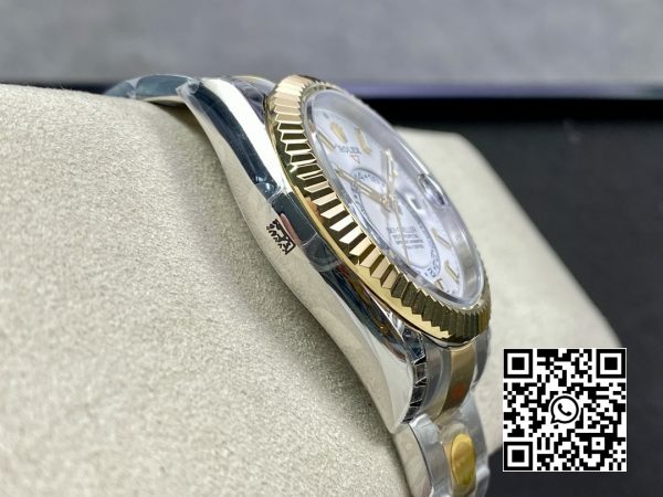 Rolex Skydweller 326933 SSYG Noob Factory Best Edition White Dial 6 Rolex Skydweller 326933 SS/YG Noob Factory 1:1 Best Edition White Dial