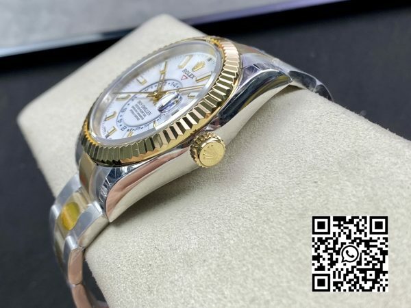 Rolex Skydweller 326933 SSYG Noob Factory Best Edition White Dial 7 Rolex Skydweller 326933 SS/YG Noob Factory 1:1 Best Edition White Dial
