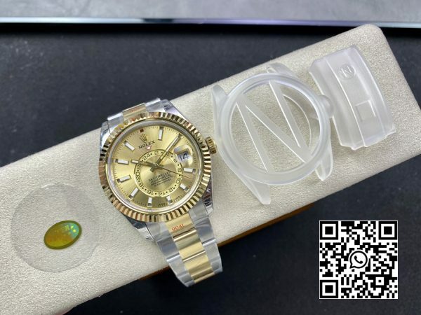 Rolex Skydweller 326933 SSYG Noob Factory Best Edition YG Dial 1 Rolex Skydweller 326933 SS/YG Noob Factory 1:1 Best Edition YG Dial