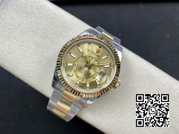 Rolex Skydweller 326933 SSYG Noob Factory Best Edition YG Dial 5 Rolex Skydweller 326933 SS/YG Noob Factory 1:1 Best Edition YG Dial