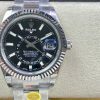 Rolex Skydweller 326934 SS Noob Factory Best Edition Black Dial 2 Rolex Skydweller 326934 SS Noob Factory 1:1 Best Edition Black Dial