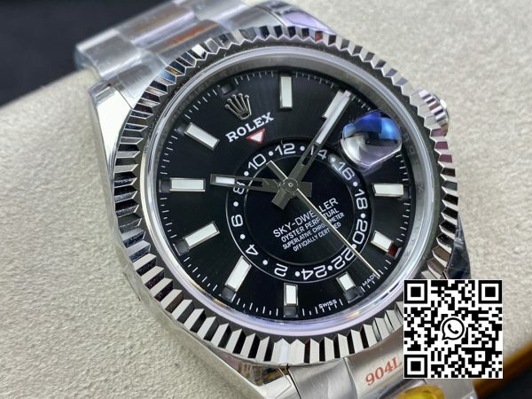 Rolex Skydweller 326934 SS Noob Factory Best Edition Black Dial 3 Rolex Skydweller 326934 SS Noob Factory 1:1 Best Edition Black Dial