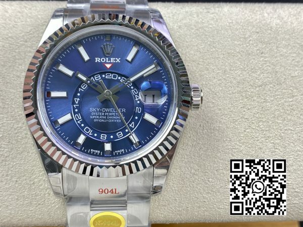 Rolex Skydweller 326934 SS Noob Factory Best Edition Blue Dial 2 Rolex Skydweller 326934 SS Noob Factory 1:1 Best Edition Blue Dial