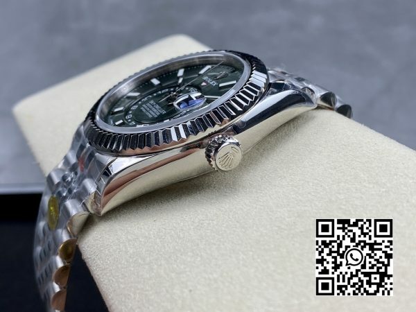 Rolex Skydweller 326934 SS Noob Factory Best Edition Green Dial 7 Rolex Skydweller 326934 SS Noob Factory 1:1 Best Edition Green Dial