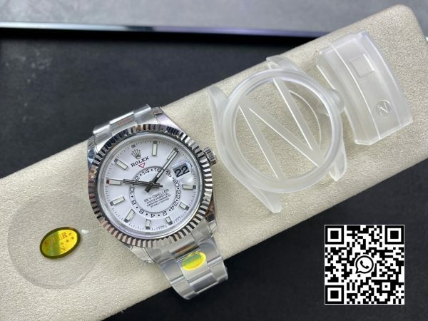 Rolex Skydweller 326934 SS Noob Factory Best Edition White Dial 1 Rolex Skydweller 326934 SS Noob Factory 1:1 Best Edition White Dial