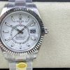 Rolex Skydweller 326934 SS Noob Factory Best Edition White Dial 2 Rolex Skydweller 326934 SS Noob Factory 1:1 Best Edition White Dial