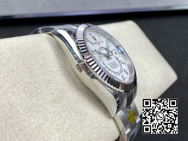 Rolex Skydweller 326934 SS Noob Factory Best Edition White Dial 6 Rolex Skydweller 326934 SS Noob Factory 1:1 Best Edition White Dial