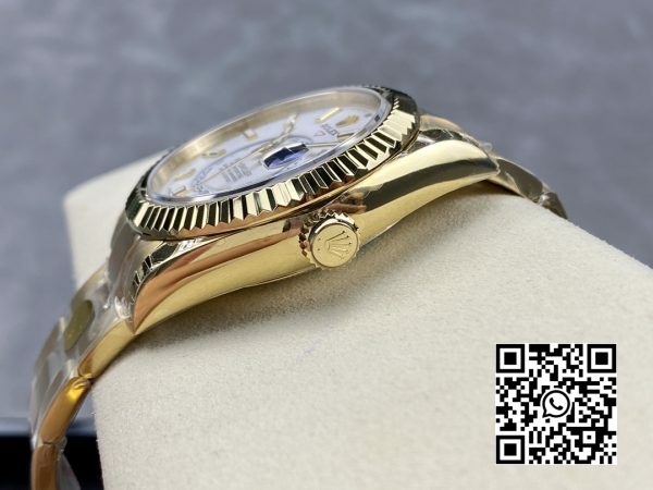 Rolex Skydweller 326938 YG Noob Factory Best Edition White Dial 7 Rolex Skydweller 326938 YG Noob Factory 1:1 Best Edition White Dial