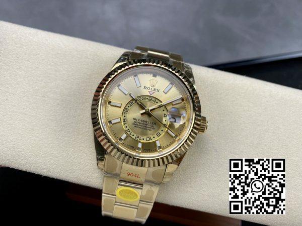 Rolex Skydweller 326938 YG Noob Factory Best Edition YG Dial 5 Rolex Skydweller 326938 YG Noob Factory 1:1 Best Edition YG Dial