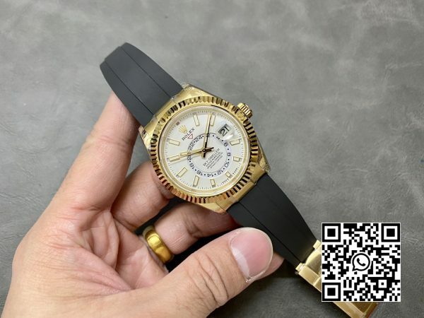 Rolex Skydweller 336238 YG Noob Factory Best Edition White Dial 5 Rolex Skydweller 336238 YG Noob Factory 1:1 Best Edition White Dial