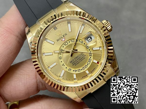 Rolex Skydweller 336238 YG Noob Factory Best Edition YG Dial 3 Rolex Skydweller 336238 YG Noob Factory 1:1 Best Edition YG Dial