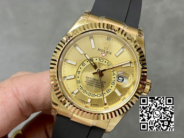 Rolex Skydweller 336238 YG Noob Factory Best Edition YG Dial 4 Rolex Skydweller 336238 YG Noob Factory 1:1 Best Edition YG Dial