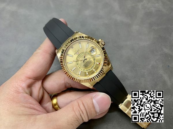 Rolex Skydweller 336238 YG Noob Factory Best Edition YG Dial 5 Rolex Skydweller 336238 YG Noob Factory 1:1 Best Edition YG Dial