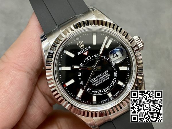 Rolex Skydweller 336239 SS Noob Factory Best Edition Black Dial 2 Rolex Skydweller 336239 SS Noob Factory 1:1 Best Edition Black Dial