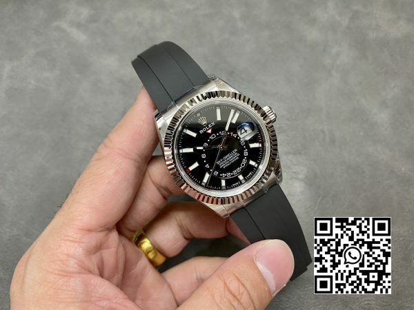 Rolex Skydweller 336239 SS Noob Factory Best Edition Black Dial 5 Rolex Skydweller 336239 SS Noob Factory 1:1 Best Edition Black Dial