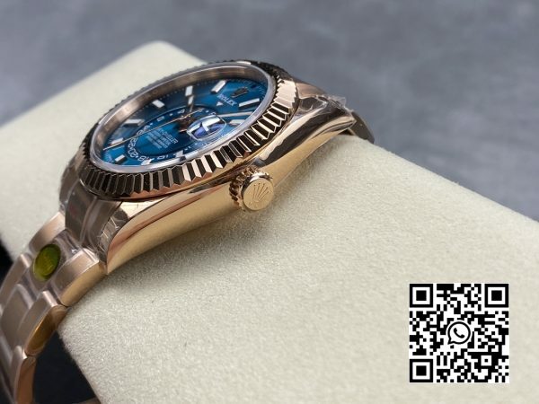 Rolex Skydweller 336935 RG Noob Factory Best Edition Blue Dial 7 Rolex Skydweller 336935 RG Noob Factory 1:1 Best Edition Blue Dial