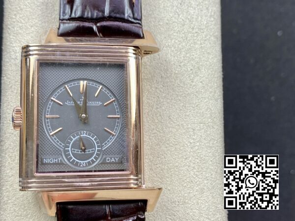 Jaeger LeCoultre Master Reverso Tribute Small Seconds RG MG Factory 11 Najlepsza wersja Szara tarcza 3 Jaeger-LeCoultre Master Reverso Tribute Small Seconds RG MG Factory 1:1 Najlepsza wersja Szara tarcza