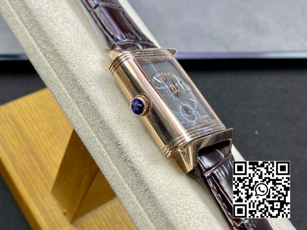Jaeger LeCoultre Master Reverso Tribute Small Seconds RG MG Factory 11 Najlepsza wersja Szara tarcza 4 Jaeger-LeCoultre Master Reverso Tribute Small Seconds RG MG Factory 1:1 Najlepsza wersja Szara tarcza