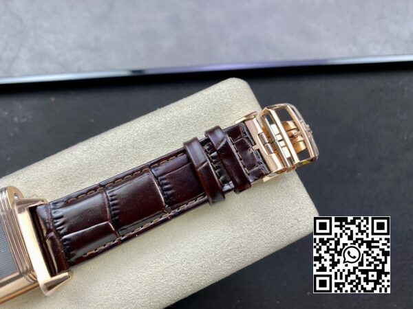 Jaeger LeCoultre Master Reverso Tribute Small Seconds RG MG Factory 11 Najlepsza wersja Szara tarcza 8 Jaeger-LeCoultre Master Reverso Tribute Small Seconds RG MG Factory 1:1 Najlepsza wersja Szara tarcza