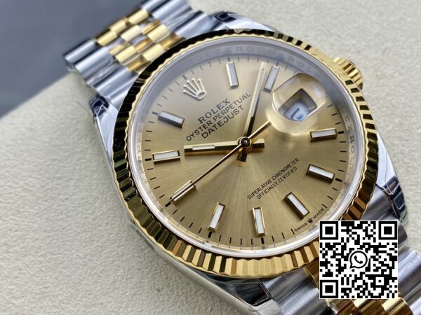 Rolex DateJust 36 SS 126233 VS Factory 11 Mejor edición 904L Acero YG Esfera Stick 9 Rolex DateJust 36 SS 126233 VS Factory 1:1 Mejor edición 904L Acero YG Esfera Stick