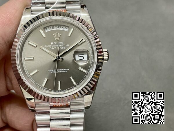 Rolex DayDate 228236 40mm GM Factory 11 Best Edition quadrante grigio 1 Rolex DayDate 228236 40mm GM Factory 1:1 Best Edition quadrante grigio