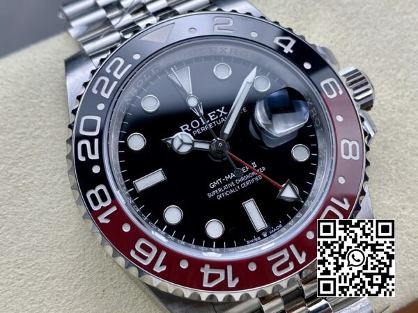 Rolex GMT Master II 126710 BLRO BlueRed Ceramic 904L ARF Factory 11 Best Edition on Jubilee Jubilee SH3285 CHS V3 2 Rolex GMT-Master II 126710 BLRO Blue/Red Ceramic 904L ARF Factory 1:1 Best Edition SH3285 CHS V3