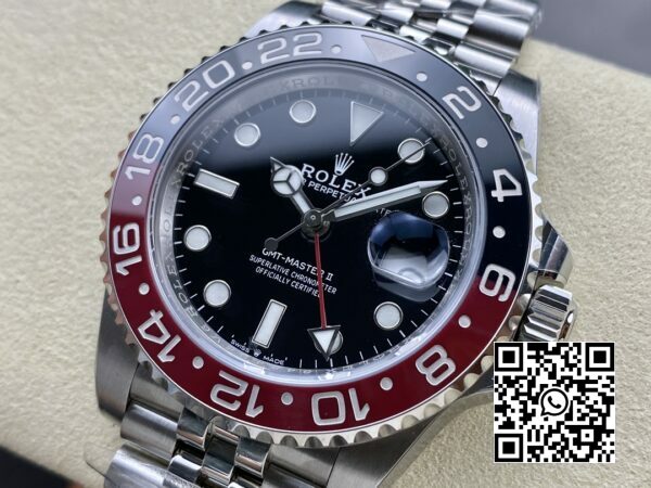 Rolex GMT Master II 126710 BLRO BlueRed Ceramic 904L ARF Factory 11 Best Edition on Jubilee Jubilee SH3285 CHS V3 3 Rolex GMT-Master II 126710 BLRO Blue/Red Ceramic 904L ARF Factory 1:1 Best Edition SH3285 CHS V3