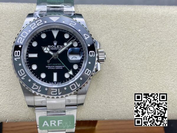 ロレックス GMT マスター II 126710 GRNR ブラックグレー セラミック 904L スチール ARF ファクトリー 11 ベストエディション オイスターストラップ SH3285 CHS 1 ロレックス GMT マスター II 126710 GRNR ブラック/グレー セラミック 904L スチール ARF ファクトリー 1:1 ベストエディション SH3285 CHS