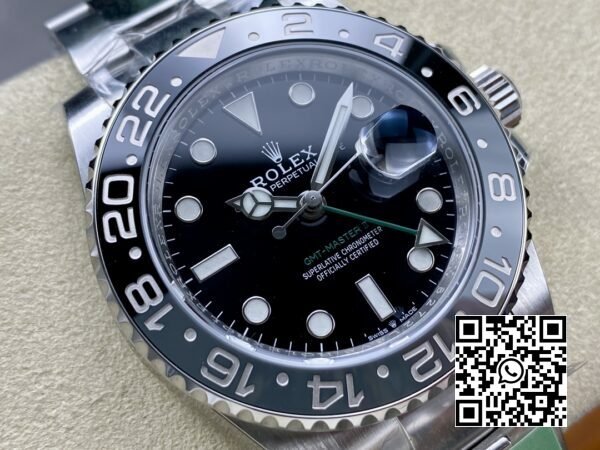 ロレックス GMT マスター II 126710 GRNR ブラックグレー セラミック 904L スチール ARF ファクトリー 11 ベストエディション オイスターストラップ SH3285 CHS 2 ロレックス GMT マスター II 126710 GRNR ブラック/グレー セラミック 904L スチール ARF ファクトリー 1:1 ベストエディション SH3285 CHS