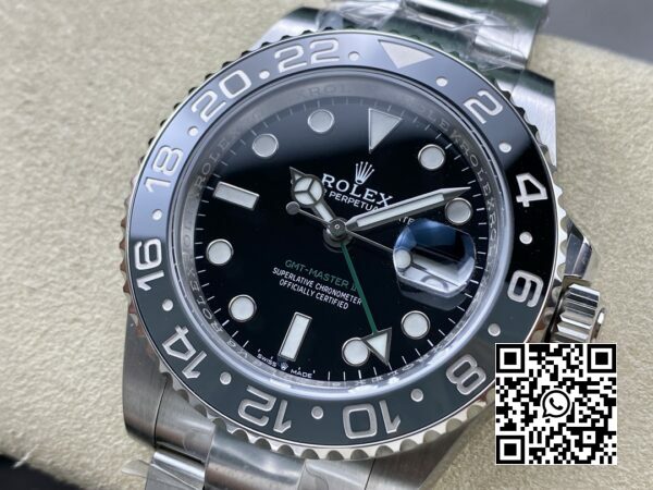 ロレックス GMT マスター II 126710 GRNR ブラックグレー セラミック 904L スチール ARF ファクトリー 11 ベストエディション オイスターストラップ SH3285 CHS 3 ロレックス GMT マスター II 126710 GRNR ブラック/グレー セラミック 904L スチール ARF ファクトリー 1:1 ベストエディション SH3285 CHS