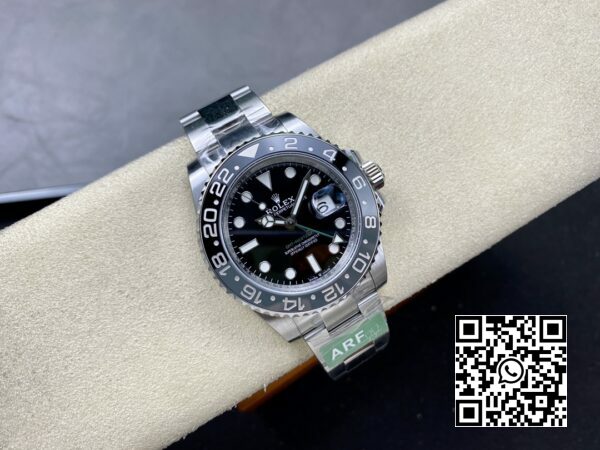 ロレックス GMT マスター II 126710 GRNR ブラックグレー セラミック 904L スチール ARF ファクトリー 11 ベストエディション オイスターストラップ SH3285 CHS 4 ロレックス GMT マスター II 126710 GRNR ブラック/グレー セラミック 904L スチール ARF ファクトリー 1:1 ベストエディション SH3285 CHS